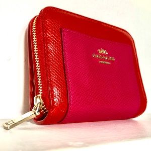 Coach Red and Pink Wallet